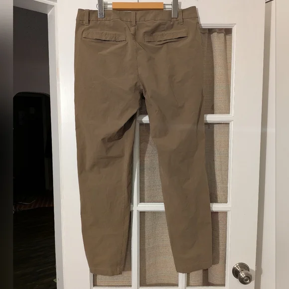 LULULEMON ABC slim fit trouser - size 32 - khaki/brown - Picture 4 of 9